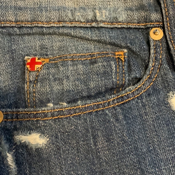 Hudson distressed denim jeans - Picture 2 of 6